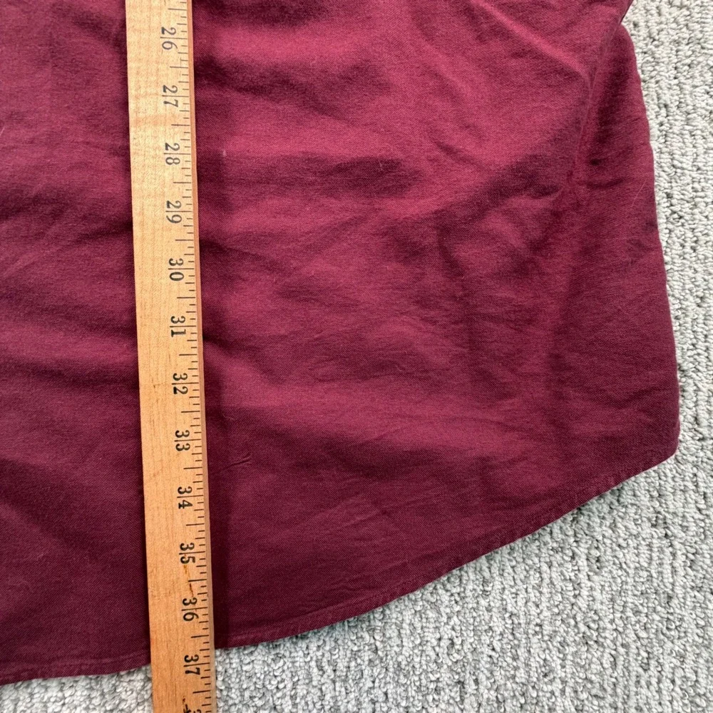 Polo Ralph Lauren Button Down Shirt Men 3XLT Burgundy Long Sleeve Cotton Pony